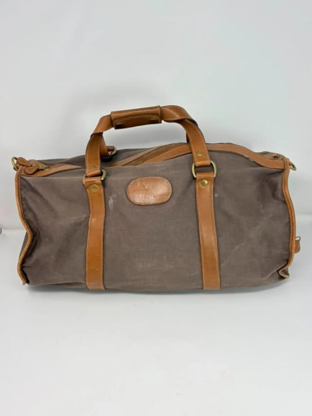 Vintage Ghurka No. 47 Cargo II Duffel Bag Canvas Leather Marley Hodgson USA